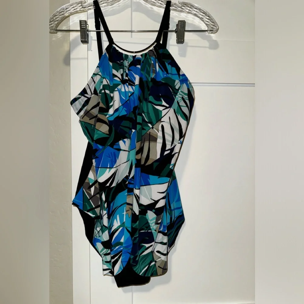 Magic suit Jill Palm Desert draped one piece swimsuit 12US